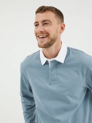 Blue Rugby Shirt Men at ASDA