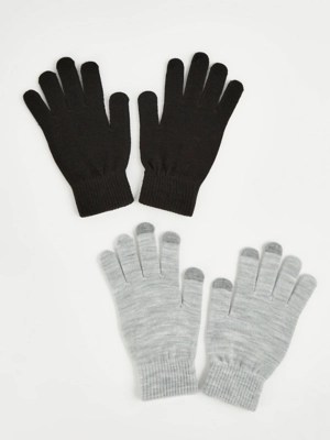 Touch Screen Gloves 2 Pack Women at ASDA