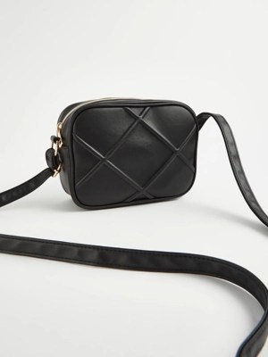 Black Quilted Cross Body Bag Women at ASDA