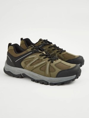 Khaki Hiking Trainers Men at ASDA