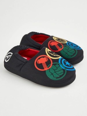 Marvel The Avengers Grey Mule Slippers Kids at ASDA