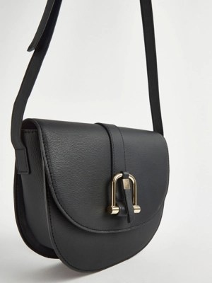 Black Shoulder Saddle Bag Women at ASDA