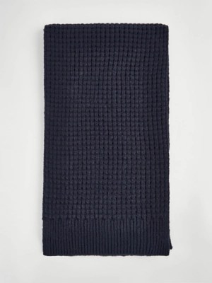 Navy Knitted Scarf Men at ASDA