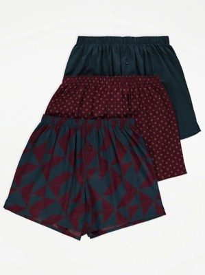 Woven Boxers 3 Pack Men at ASDA