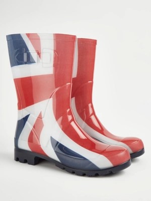 Union Jack Wellington Boots Women at ASDA