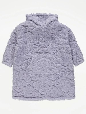 Lilac Star Fleece Snuggle Hoodie Kids at ASDA
