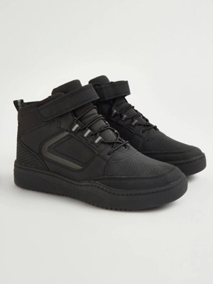 Black High Top Trainers Kids at ASDA