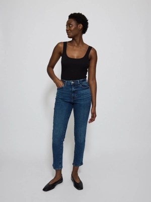 Dark Wash Miley Mom Jeans Women at ASDA