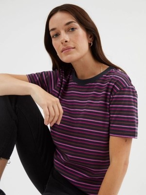 Pink Striped TShirt Women at ASDA