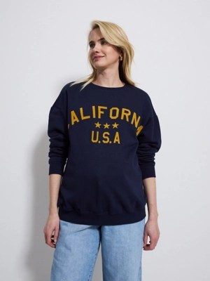 Maternity Navy California USA Sweatshirt Women at ASDA