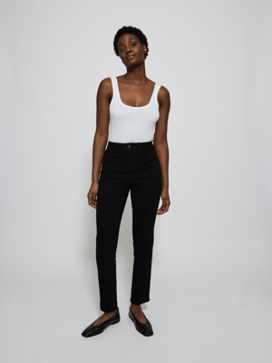 Black Straight Leg Jeans Women at ASDA