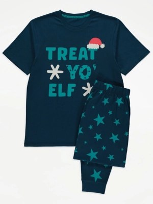Treat Yo’ Elf Matching Adults Family Christmas Pyjamas Men