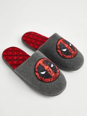 Marvel Deadpool Mule Slippers Men at ASDA