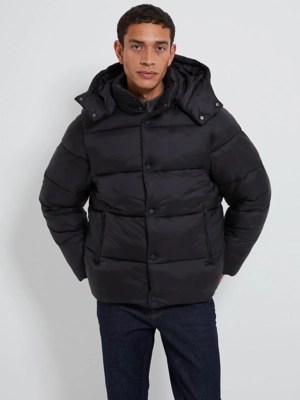 Black 3 in 1 Padded Coat Men at ASDA