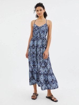 Blue Tie Dye Maxi Dress Women at ASDA