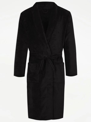 Black Fleece Dressing Gown Men at ASDA