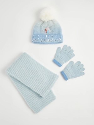 Disney Frozen Sparkle Hat Scarf and Gloves 3 Piece Set Kids