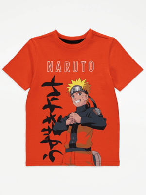 Naruto Orange Graphic TShirt Kids at ASDA