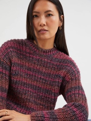 Pink Ombre Chunky Knitted Jumper Women at ASDA