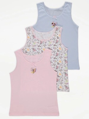 Disney Princess Vests 3 Pack Kids at ASDA