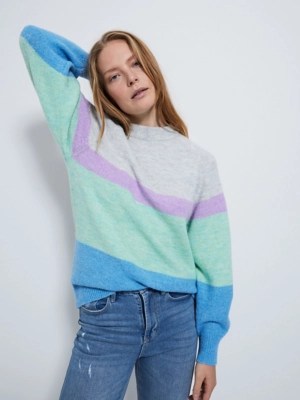 Colour Block Knitted Jumper Women at ASDA