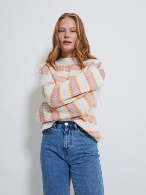 Pastel Striped Knitted Jumper Women at ASDA