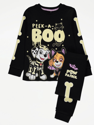 PAW Patrol Halloween Glow In The Dark Pyjamas Kids at ASDA