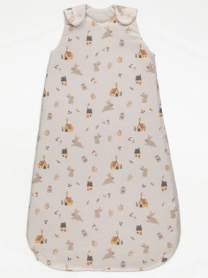 Neutral Bunny Sleep Bag 2.5 Tog Baby at ASDA