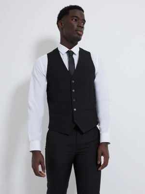 Black Tuxedo Suit Waistcoat Men at ASDA