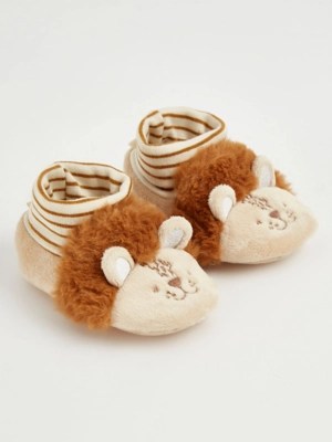 Lion Slipper Socks Baby at ASDA