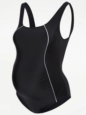 Maternity Active Black Swimsuit Women at ASDA