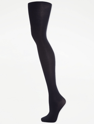 Black 150 Denier Opaque Tights Lingerie at ASDA