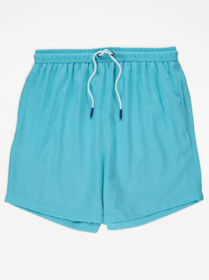 Turquoise Quick Dry Swim Shorts Men at ASDA