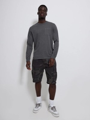 Grey Camouflage Shorts Men at ASDA