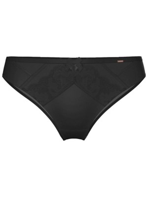Black Rose Embroidered Brazilian Knickers Lingerie at ASDA