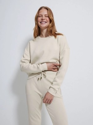 Neutral Soft Touch Drop Shoulder Sweatshirt Women at ASDA