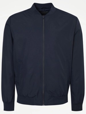 Navy Lightweight Bomber Jacket Men at ASDA