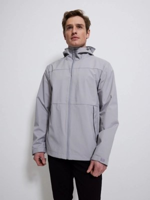Grey Lightweight Hooded Jacket Men at ASDA