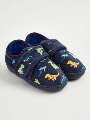 Dinosaur Cupsole Slippers Kids at ASDA