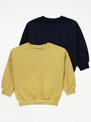 Oversized Sweatshirts 2 Pack Kids at ASDA