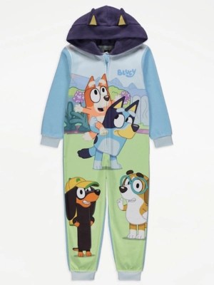 Bluey Character Fleece Onesie Kids at ASDA