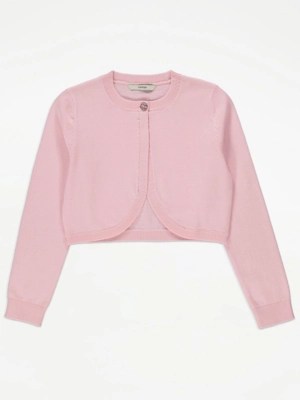 Pink Shrug Cardigan Kids at ASDA