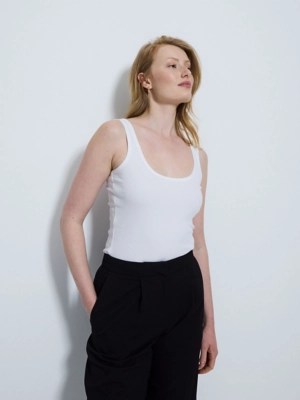 Ribbed Scoop Neck Vests 2 Pack Women at ASDA