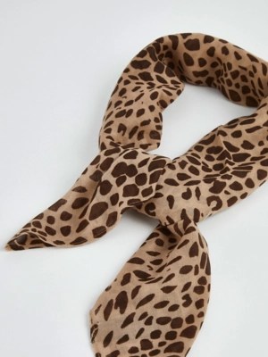Leopard Print Small Lightweight Scarf Women at ASDA