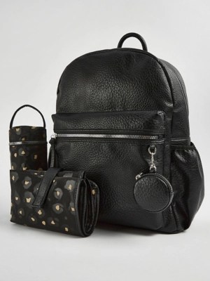 Black Animal Print Baby Changing Bag Baby at ASDA