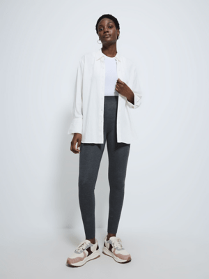 Grey Control Ponte Shaping Leggings 2 Pack Women at ASDA