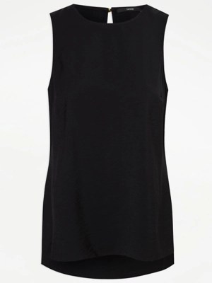 Black Lightweight Sleeveless Blouse Women at ASDA