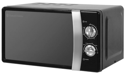 Russell Hobbs RHMM701 17L 700W Compact Manual Microwave Jet Black