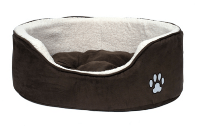 Petface Sams Luxury Oval Dog Bed Home at ASDA