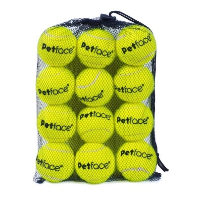 Petface 12 Pack Tennis Balls Dog Toy Home at ASDA
